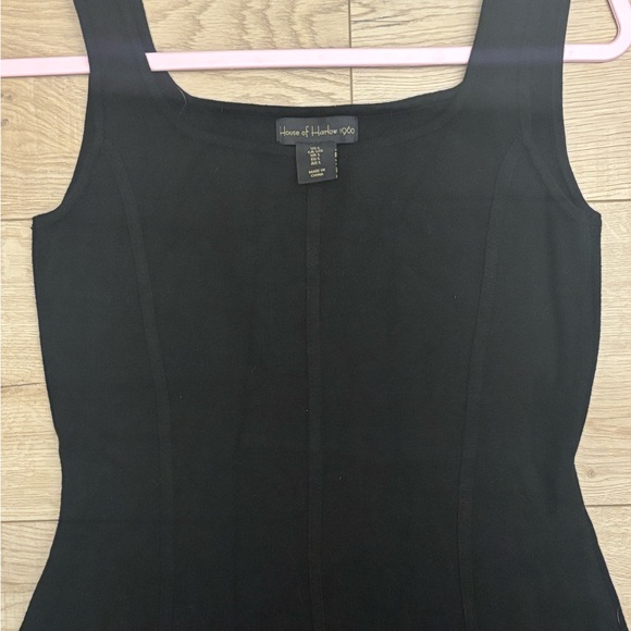 Black Sleeveless Bodycon Dress House of Harlow 1960 Luxe Essentials Size Large - Picture 8 of 10